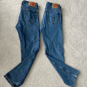 Men’s Levi’s 505 TWO pair W34 x L32
